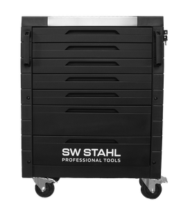 Werkstattwagen TT400, leer, mit 7 Schubladen, schwarz